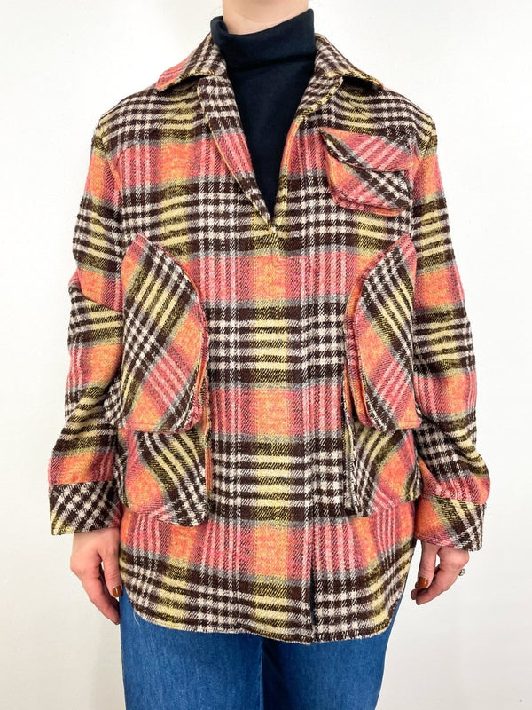 Barn Jacket in Rose Plaid - The Shoe Hive