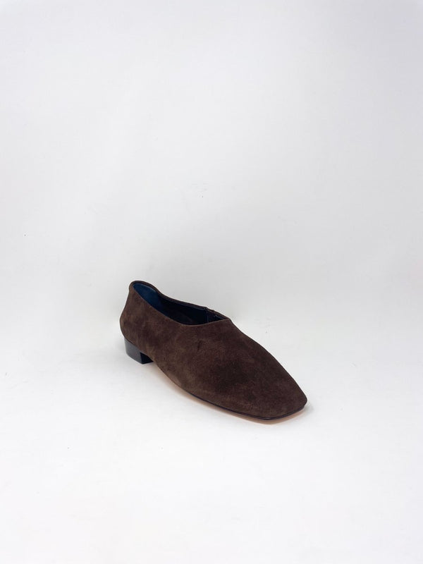 Barral Flat in Dark Chocolate - The Shoe Hive