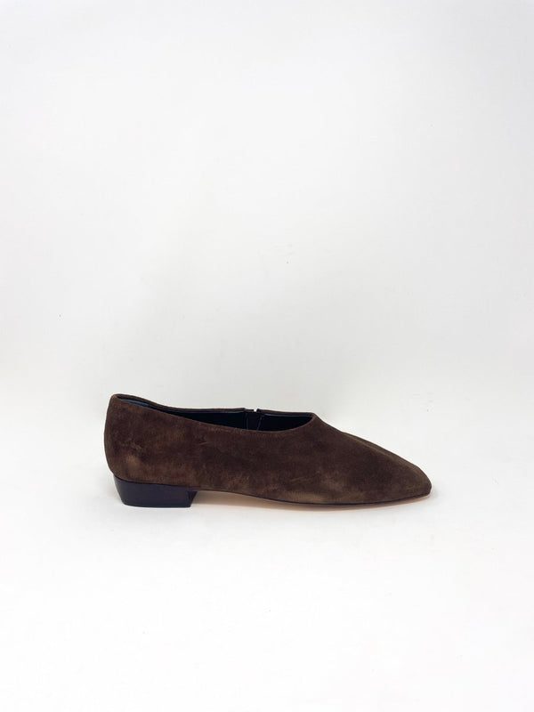 Barral Flat in Dark Chocolate - The Shoe Hive