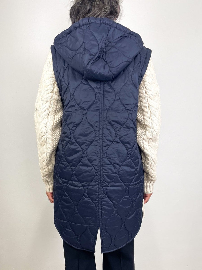 Barrows Mixed Media Jacket in Navy/Heathered Sand - The Shoe Hive