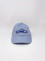 Baseball Hat in Baby Blue w/Cobalt Sardine Patch - The Shoe Hive