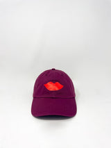 Baseball Hat Lips in Oxblood - The Shoe Hive