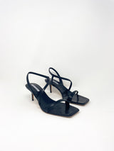 Delicat in Black Embossed Snake