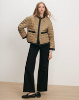 Pearson Down Dickey Jacket in Desert Taupe/Black