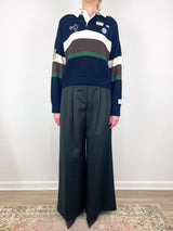 Arther Varsity Knit Rugby Shirt in Multi