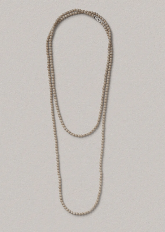 Beaded Necklace in Silver Riverstone - The Shoe Hive