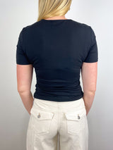 Benedict Tee in Black - The Shoe Hive