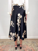 Beth Skirt in Dark Fig/Cream Multi - The Shoe Hive