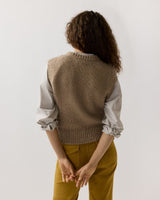 Beth Sweater in Camel Freckle Cashmere Donegal - The Shoe Hive