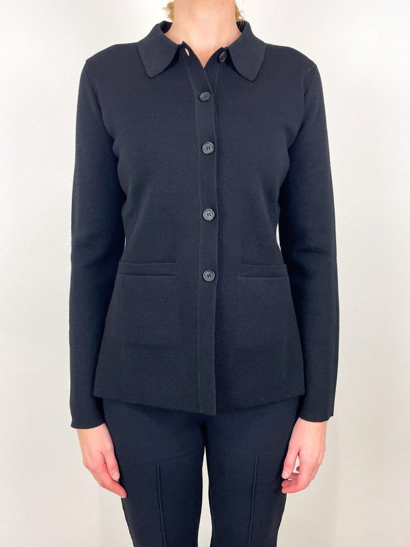 Betti Knit Cardi in Black - The Shoe Hive