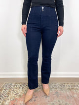 Beverly High Rise Skinny Flare in Indigo Rinse - The Shoe Hive