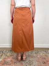 Bio Twill Triple Pleat Skirt in Yam - The Shoe Hive