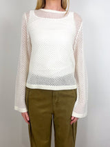 Boatneck Sweater in Fleur de Sel - The Shoe Hive