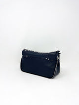 Bobi S in Goatskin Noir/Silver - The Shoe Hive