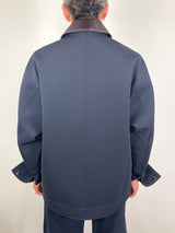 Bonded Twill Unisex Workmens Jacket in Navy - The Shoe Hive