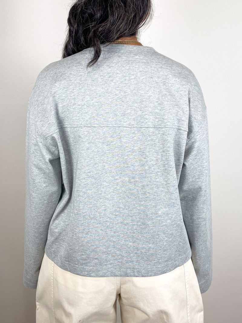 Boxy Tee in Heather Grey - The Shoe Hive