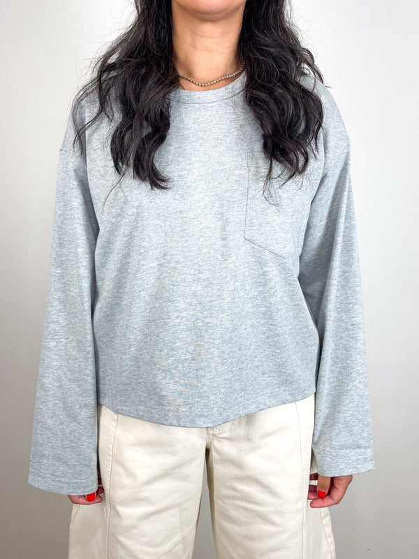 Boxy Tee in Heather Grey - The Shoe Hive