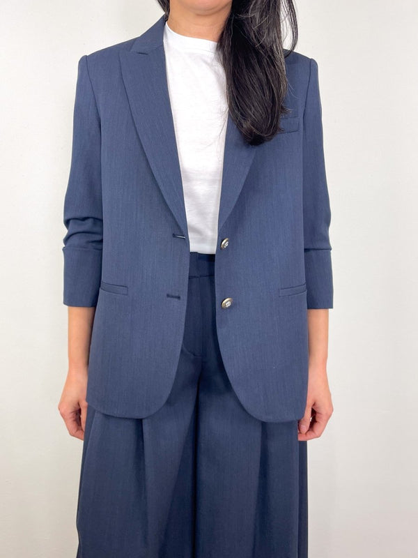 Boyfriend Blazer in Indigo - The Shoe Hive