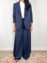 Boyfriend Blazer in Indigo - The Shoe Hive