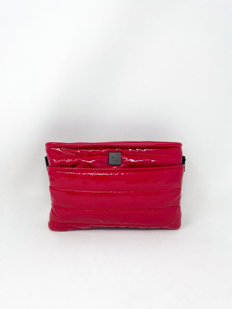 Bum Bag Crossbody in Lipstick Patent - The Shoe Hive