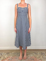 Aila Dress in Navy/Dove