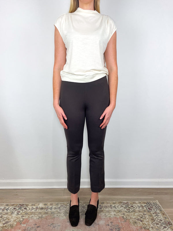 Cap Sleeve Mock in Snow