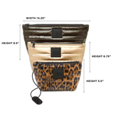 Travel Trio in Glossy Chocolate, Pearl Cashmere and Leopard