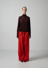Omari Bottleneck Top in Dark Chocolate