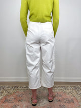 Slouchy BF Trouser in Ivory