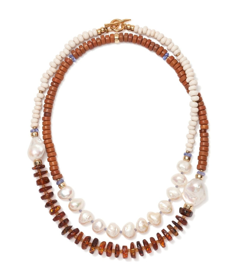 Cabana Necklace in Blood Orange by Multi - The Shoe Hive