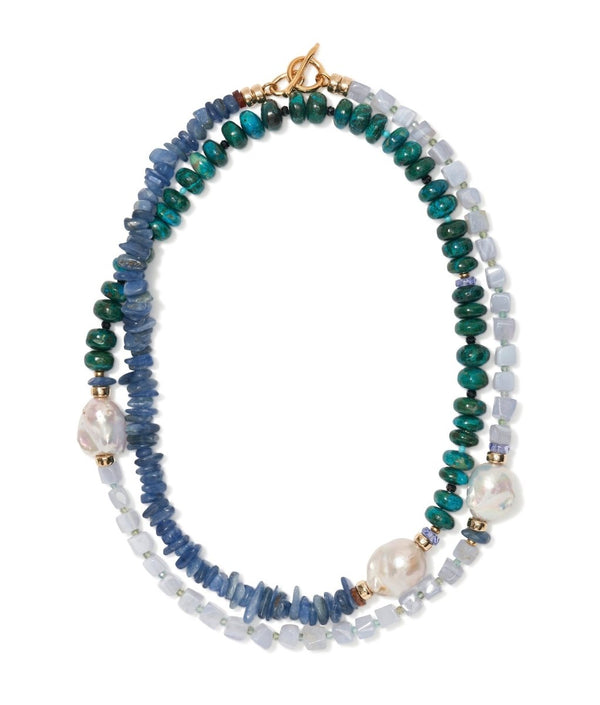 Cabana Necklace in Peacock - The Shoe Hive