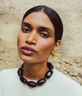 Cactus Flower Studs in Gold - The Shoe Hive