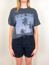 Cade Tee Palms in Washed Grey - The Shoe Hive