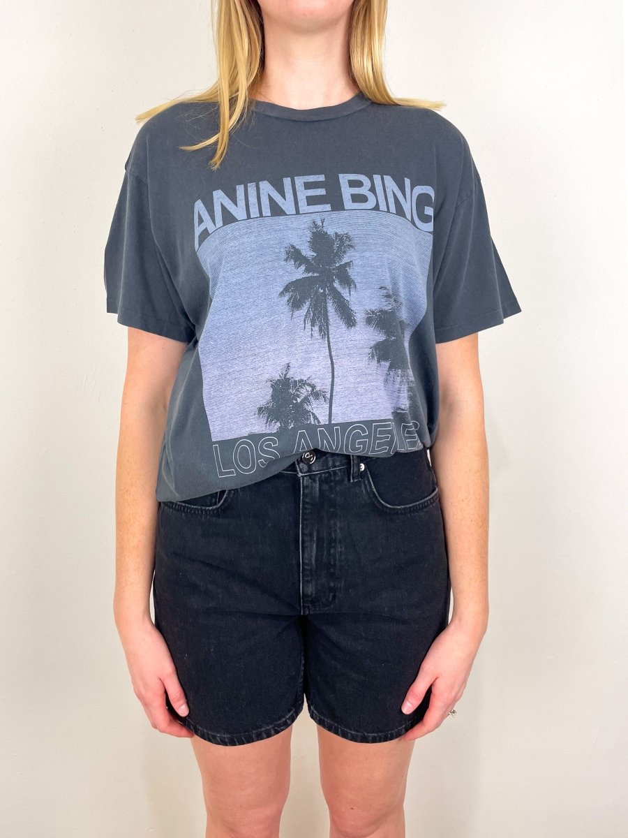 Cade Tee Palms in Washed Grey exclusive at The Shoe Hive