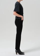 Caia Straight in Plush Black - The Shoe Hive