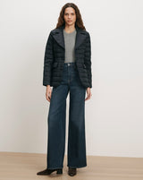 Campbell Down Dickey Jacket in Navy - The Shoe Hive