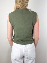 Cap Sleeve Crew in Fern - The Shoe Hive