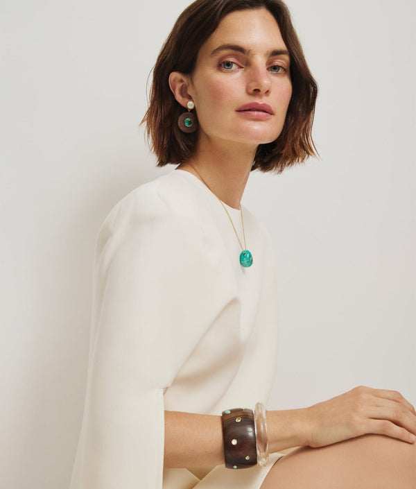 Cara Cuff in Dotted Acacia - The Shoe Hive