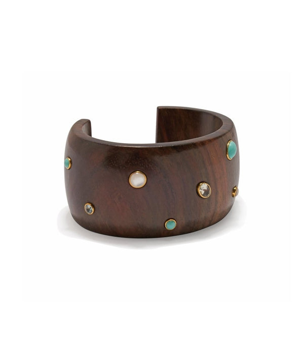Cara Cuff in Dotted Acacia - The Shoe Hive