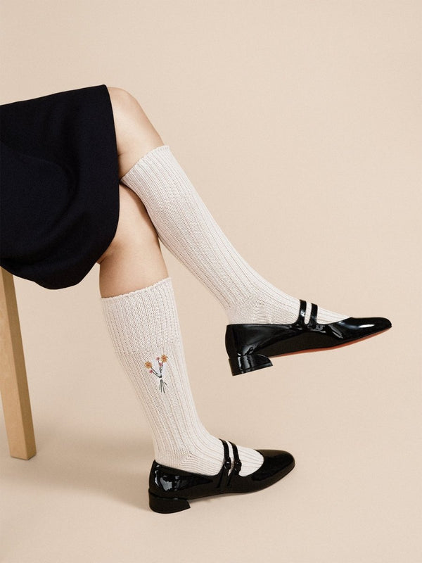 Castiglioni Ribbed Linen Crew in Oat - The Shoe Hive