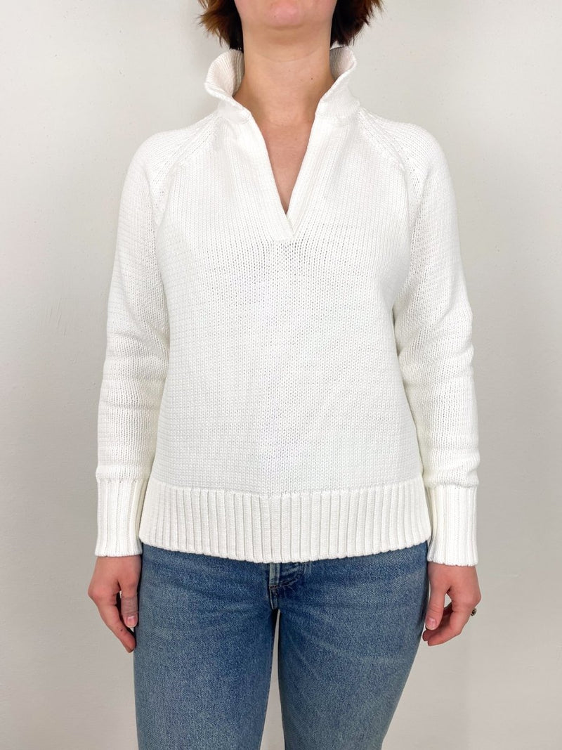 Catherine JC Sweater in Chalk Cotton - The Shoe Hive