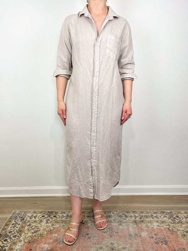 Rory Maxi Shirtdress in Sand