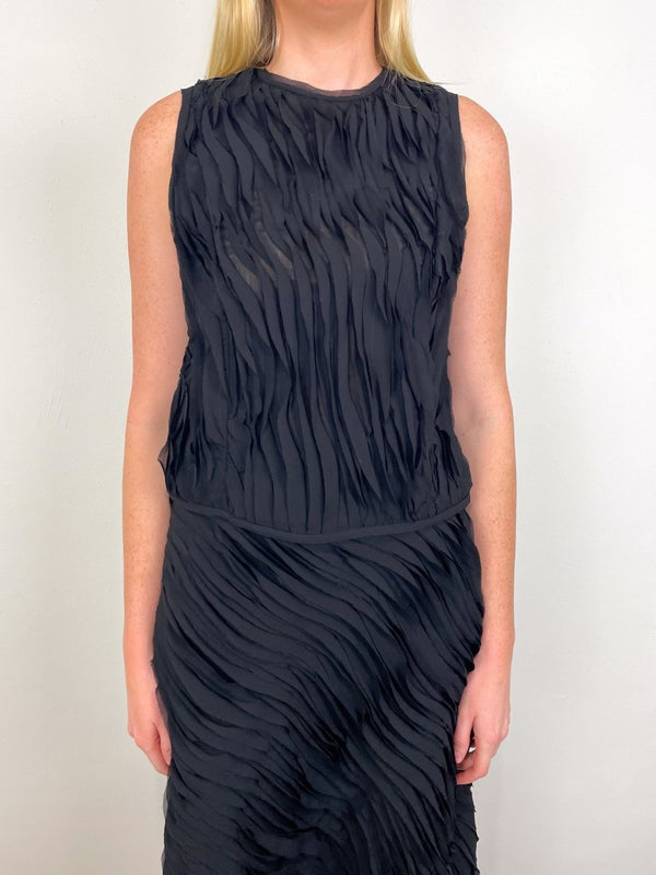 Celina SL Top in Noir - The Shoe Hive