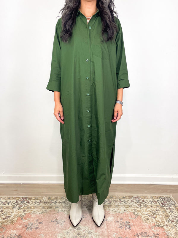Marfa Dress in Evergreen