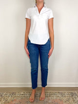 Charlotte Perfect Polo in White - The Shoe Hive