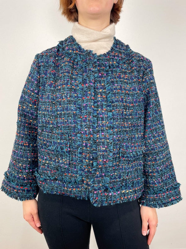 Chelsea Jacket in Peacock/Multi Tweed - The Shoe Hive