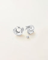 Chunky Doune Hoops in Silver - The Shoe Hive