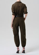 Ciela Bubble Hem Utility Pant in Moss - The Shoe Hive