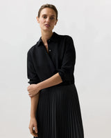 Classic Blouse in Silk Crepe de Chine - The Shoe Hive