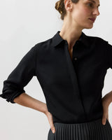 Classic Blouse in Silk Crepe de Chine - The Shoe Hive